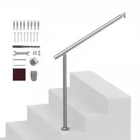Vevor 80 cm nerūdijančio plieno turėklai laiptams