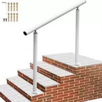 Vevor Lauko laiptų turėklai baltos spalvos