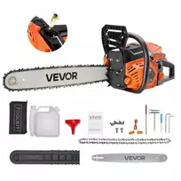 Vevor 62 cc benzininis grandininis pjūklas 3.6 AG 50 cm pjovimui