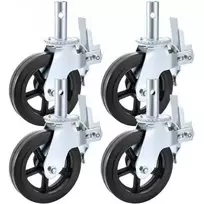 Vevor 4 dalių 20 cm guminiai sukamieji ratukai