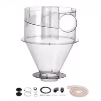 Vevor Cikloninis dulkių separatorius 4" 18.9-37.85L talpai