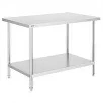 Vevor Nerūdijančio plieno darbastalio stalas 76x121 cm