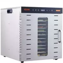 Vevor 10 padėklų maisto džiovintuvas 1000W