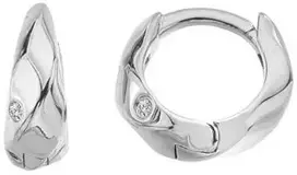 Hot Diamonds Sidabriniai auskarai su deimantais, labai mylimi DE869