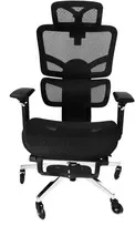 Ergonomiška Reguliuojama Tinklinė Biuro Kėdė - Juoda