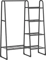 Songmics Drabužių stovas, 40x101,7x153,3 cm, juodas