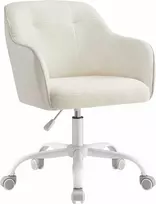 Songmics Biuro kėdė, 60.8x58x86-96 cm, smėlio spalvos
