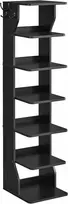 Songmics Batų lentyna, 26,4x30x110,4 cm, juoda