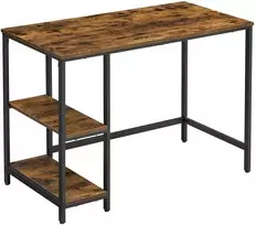 Songmics Kompiuterio stalas, 100x50x75 cm, rudas, juodas