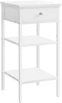 Songmics Naktinis staliukas, 35x35x70 cm, balta