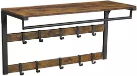 Songmics Drabužių kabykla, 80x30x42 cm, ruda