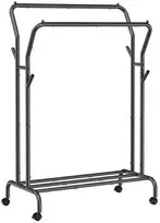 Songmics Drabužių kabykla, 103.5x52.5x155 cm, juoda