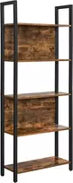 Songmics Knygų lentyna, 62x24x165 cm, Ruda, Juoda