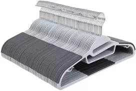 Songmics Drabužių pakabos, 41.5x22.5x0.5 cm, pilka