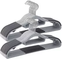 Songmics Drabužių pakabos, 42x21.5x0.5 cm, pilka