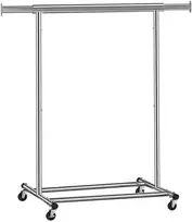Songmics Drabužių stovas, 92x45.4x160 cm, sidabrinis