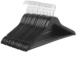 Songmics Medinė pakaba, 44.5x23x1.2 cm, juoda