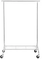 Songmics Drabužių stovas, 149.6x50x159 cm, sidabrinis