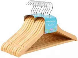 Songmics Vaikiškos pakabos, 35x1.2x20 cm, natūralios, medinės