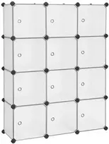 Songmics Sandėliavimo organizatorius, 93x31x123 cm, balta