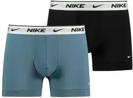 Nike Apatiniai Vyrams Eday Cotton Stretch Trunk 2Pk Juodas Turquoise KE1085 X29