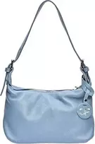 Carla Ferreri Women's leather handbag CF1945 Celeste Scuro