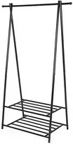 Songmics Drabužių kabykla, 87.8x155.7x41.6 cm, juoda