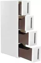 Songmics Sandėliavimo stalčių blokas, 45x17x84 cm, balta