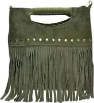 Luisa Vannini Moteriška odinė rankinė LV 8189T Verde Militare