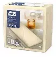 Servetėlės Tork Linstyle 39x39cm 1/8 lankstymo kreminės spalvos, 14 vnt. x 50 vnt.