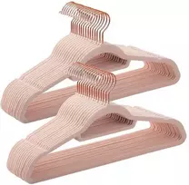 Songmics Drabužių pakabos, 42.7x22x0.6 cm, rožinė