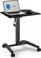 Reguliuojamo aukščio mobilus stalas SENSE7 70 x 52 cm, Juodas