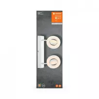 Dvigubas reguliuojamas LED prožektorius Ledvance DECOR SATURN, 21W, 2180 lm, balta šviesa (3000K-6500K), IP20, 460mm, balta, F energijos klasė