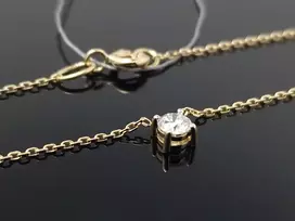 Best Diamonds Geltono aukso grandinėlė su briliantu