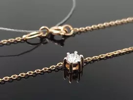 Best Diamonds Auksinė grandinėlė su briliantu