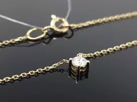 Best Diamonds Geltono aukso grandinėlė su briliantu