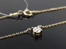 Best Diamonds Geltono aukso grandinėlė su briliantu