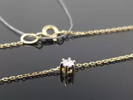 Best Diamonds Geltono aukso grandinėlė su briliantu