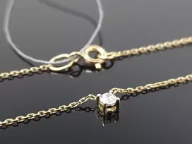 Best Diamonds Geltono aukso grandinėlė su briliantu