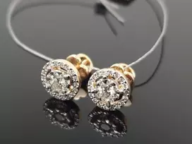 Best Diamonds Auksiniai auskarai su briliantais
