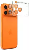 Spigen Optik Pro XL Camera Lens Glass for iPhone 17 Pro - Oranžinis