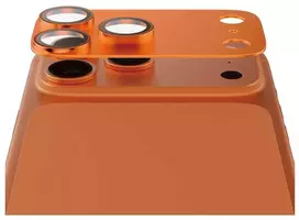 „Panzer Glass PanzerGlass Fender“ kameros apsauga su grūdinto stiklo lęšiu, skirta „iPhone 17 Pro Max“ - oranžinis