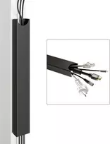 Desktronic Magnetinis darbo stalo laidų laikiklis, Metalinis, Juodas