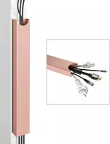 Desktronic Magnetinis darbo stalo laidų laikiklis, Metalinis, Rožinis