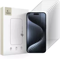 Tech-Protect Tempered Glass Bundle 10-pack for iPhone 15 Pro Max