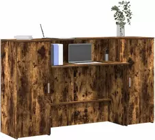 Registratūra, dūminio ąžuolo, 180x50x103,5 cm, apdirbta mediena