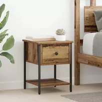 Lovos spintelė 2 vnt. Senas medis 40 x 39 x 40cm