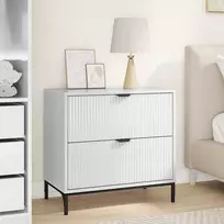Naktinis staliukas Ypatingai blizgi balta 63.5 x 36 x 61 cm