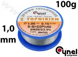 Vorel Toya Sa Poland Lydmetalio viela Ø 1,00mm. 100g su fliusu (76810)