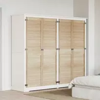 Spintelės durys su durimis 4 pcs Natūrali 170 x 2,1 x 49,5 cm